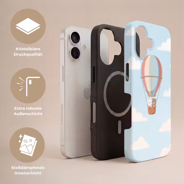 Luchtballon - Beren - Pastel Toughcase MagSafe Apple iPhone 17 klein -USP_Lagen_DE
