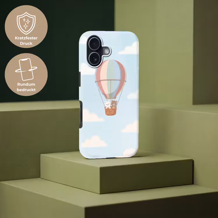 Luchtballon - Beren - Pastel Toughcase MagSafe Apple iPhone 17 klein -USP_PrintM_DE