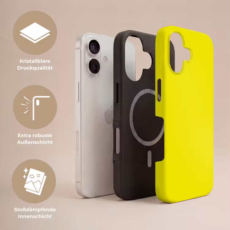 Bright - Canary - Geel Toughcase MagSafe Apple iPhone 17 klein 1017 -USP_Lagen_DE