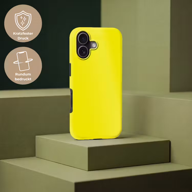 Bright - Canary - Geel Toughcase MagSafe Apple iPhone 17 klein 1017 -USP_PrintM_DE