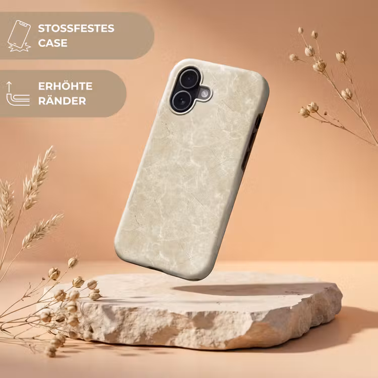 Lichtbeige - Marmer - Diffusie adering Toughcase MagSafe Apple iPhone 17 klein 1017 -USP_RandenV_DE
