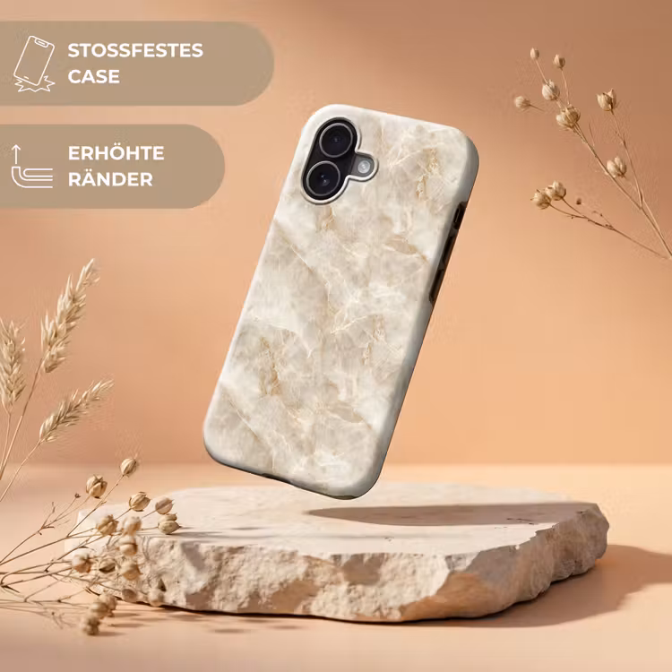 Lichtbeige - Onyx - Subtiel Toughcase MagSafe Apple iPhone 17 klein 1017 -USP_RandenV_DE
