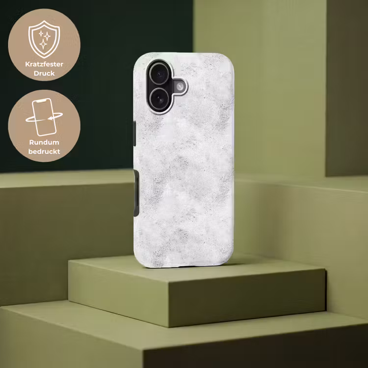Lichtgrijs - Ruw - Subtiel Toughcase MagSafe Apple iPhone 17 klein 1017 -USP_PrintM_DE