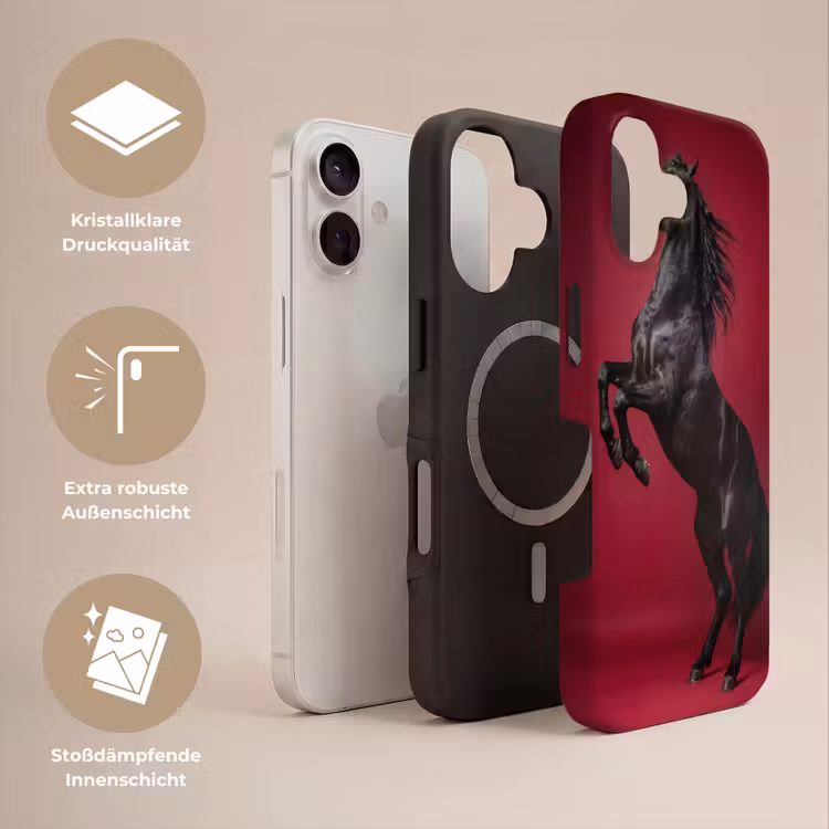 Hengst - Steigert - Rood Toughcase MagSafe Apple iPhone 17 klein -USP_Lagen_DE