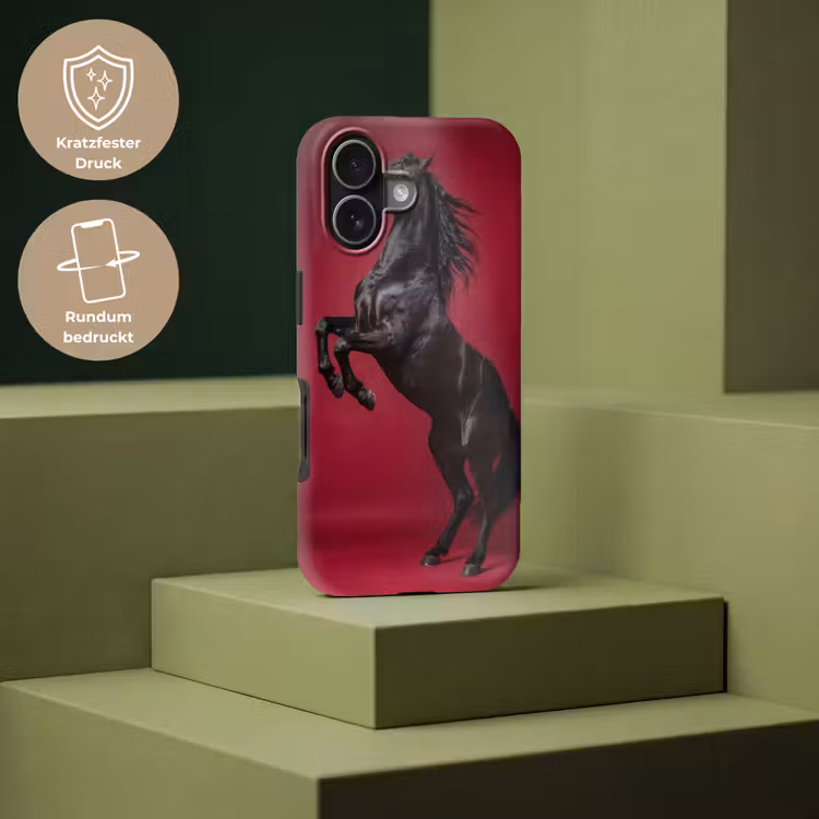 Hengst - Steigert - Rood Toughcase MagSafe Apple iPhone 17 klein -USP_PrintM_DE
