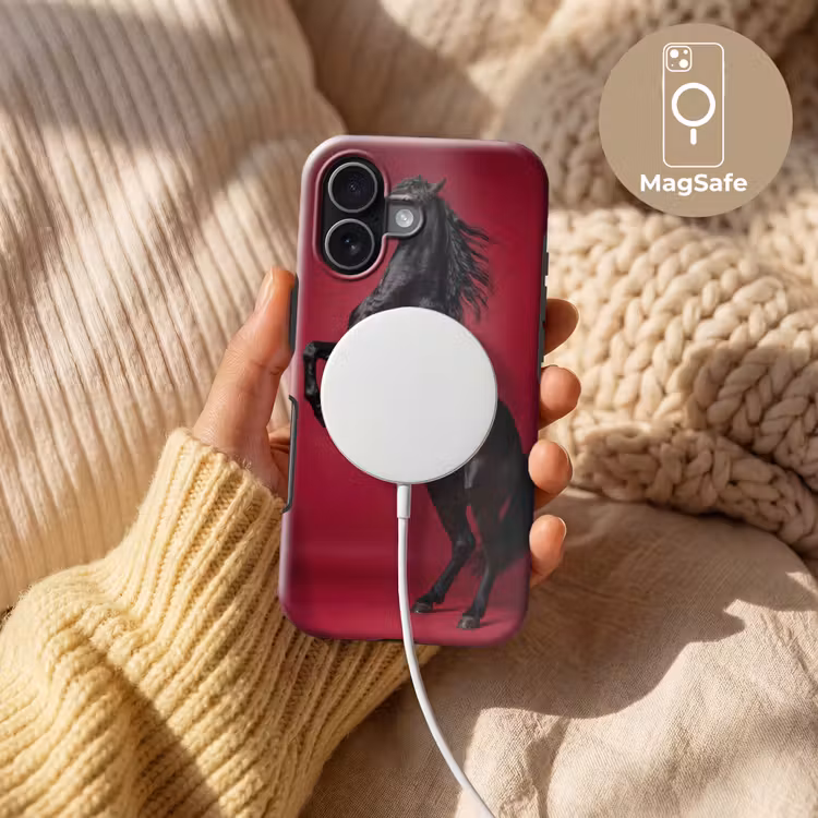 Hengst - Steigert - Rood Toughcase MagSafe Apple iPhone 17 klein -USP_MagsafeV