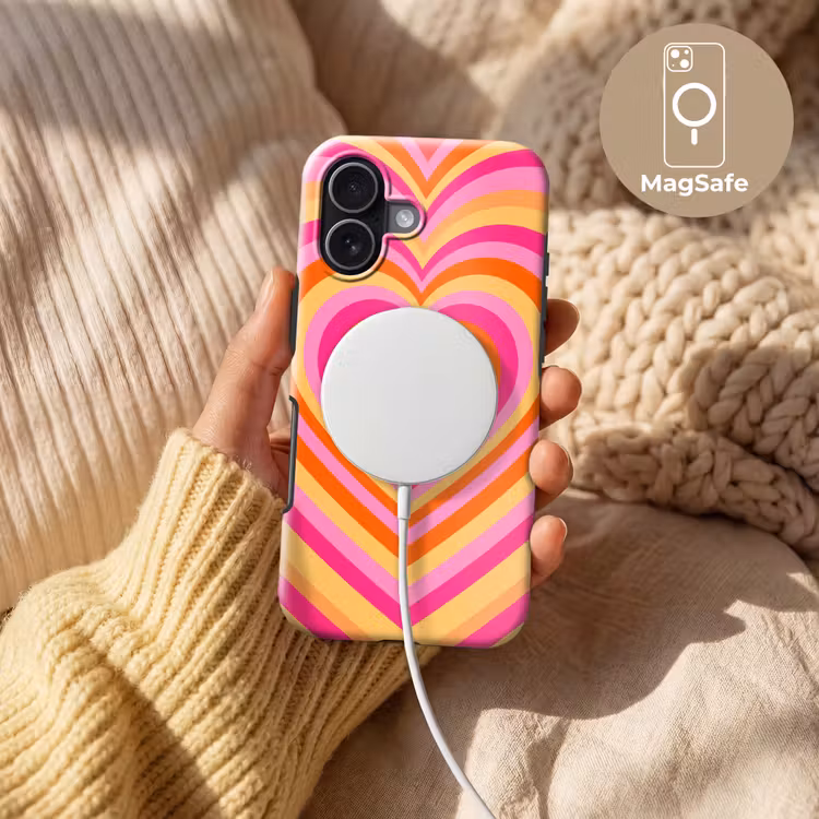 Hart - Concentrisch - Abstract - Liefde - Kleurrijk Toughcase MagSafe Apple iPhone 17 klein -USP_MagsafeV