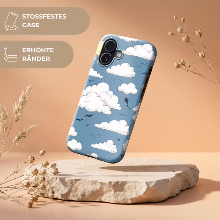 Lucht - Zon - Wolken - Natuur - Blauw Toughcase MagSafe Apple iPhone 17 klein -USP_RandenV_DE