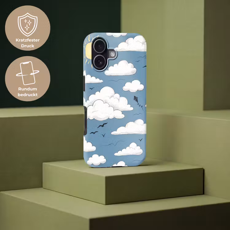 Lucht - Zon - Wolken - Natuur - Blauw Toughcase MagSafe Apple iPhone 17 klein -USP_PrintM_DE