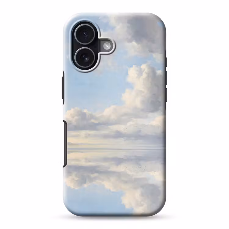 Lucht - Wolken - Natuur - Klassiek - Blauw Toughcase MagSafe Apple iPhone 17 klein -3d