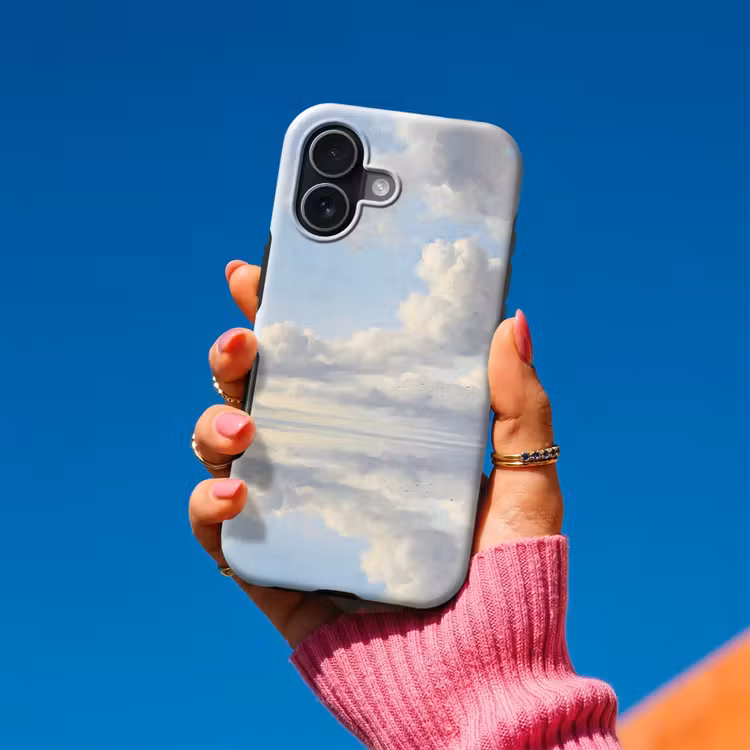 Lucht - Wolken - Natuur - Klassiek - Blauw Toughcase MagSafe Apple iPhone 17 klein -Sfeer1V