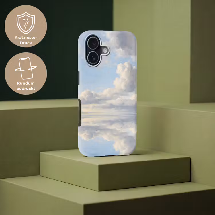 Lucht - Wolken - Natuur - Klassiek - Blauw Toughcase MagSafe Apple iPhone 17 klein -USP_PrintM_DE