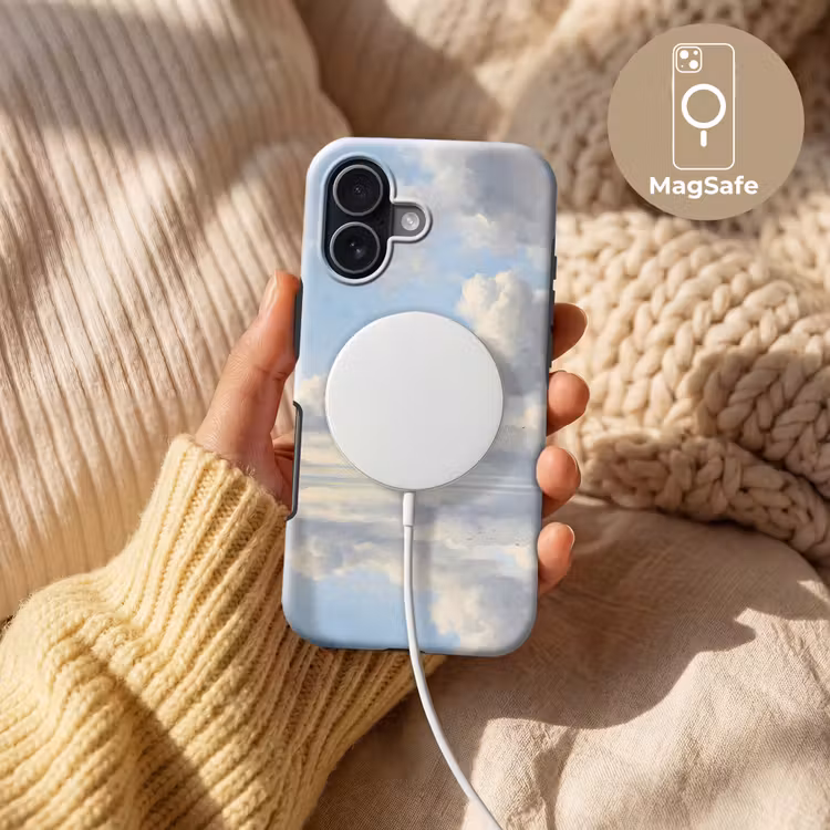 Lucht - Wolken - Natuur - Klassiek - Blauw Toughcase MagSafe Apple iPhone 17 klein -USP_MagsafeV