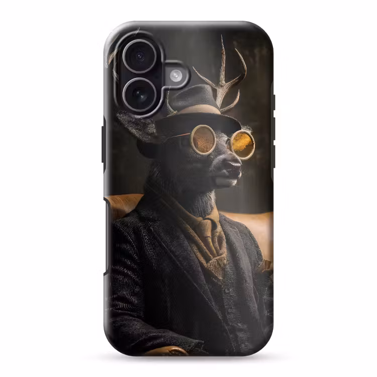 Hert - Zonnebril - Zwart - Pak Toughcase MagSafe Apple iPhone 17 klein -3d