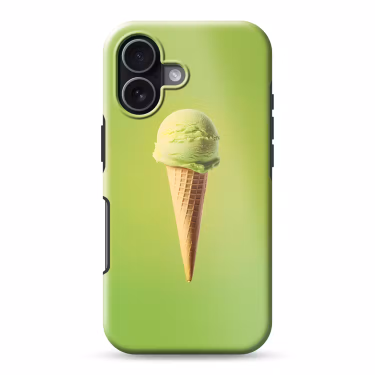Hoorntje - Schepijs - Groen Toughcase MagSafe Apple iPhone 17 klein -3d