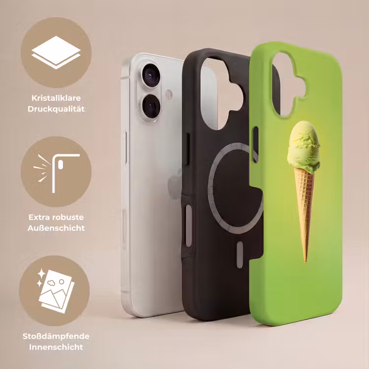 Hoorntje - Schepijs - Groen Toughcase MagSafe Apple iPhone 17 klein -USP_Lagen_DE