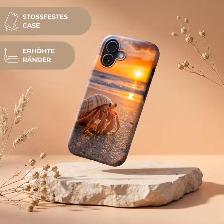 Kreeft - Strand - Natuur - Zonsondergang - Oranje Toughcase MagSafe Apple iPhone 17 klein -USP_RandenV_DE