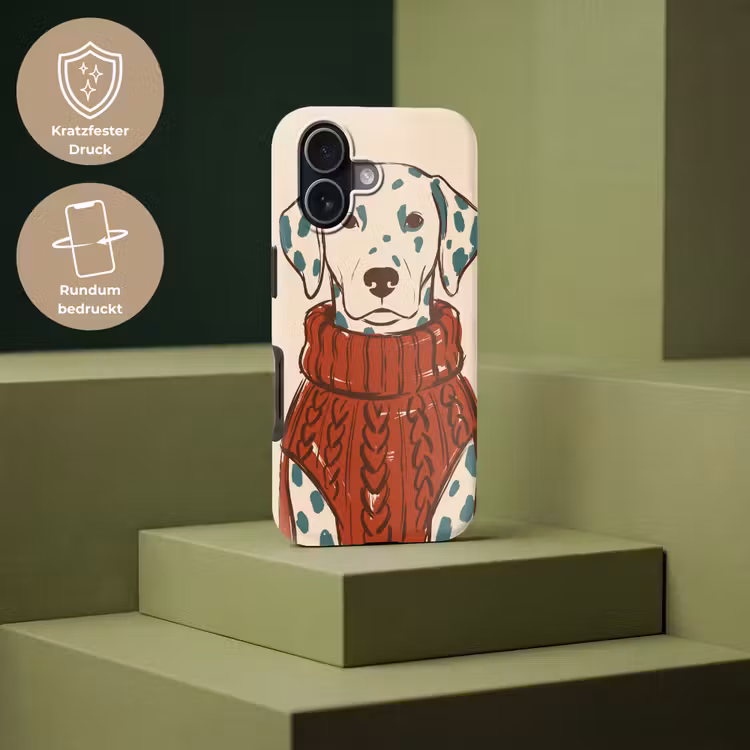 Hond - Trui - Winter - Dieren - Rood Toughcase MagSafe Apple iPhone 17 klein -USP_PrintM_DE