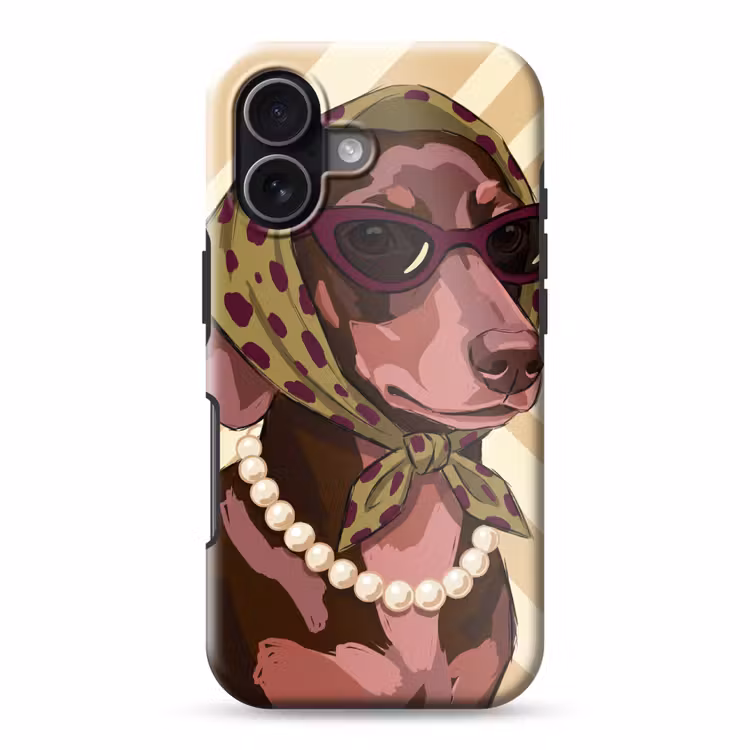 Hond - Zonnebril - Hoofddoek - Dieren - Modern Toughcase MagSafe Apple iPhone 17 klein -3d