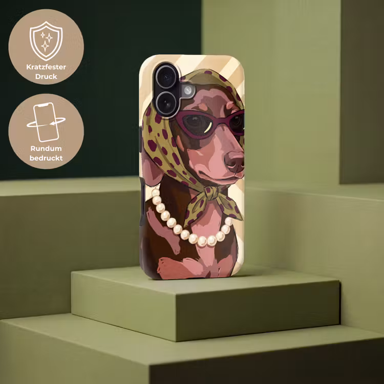 Hond - Zonnebril - Hoofddoek - Dieren - Modern Toughcase MagSafe Apple iPhone 17 klein -USP_PrintM_DE