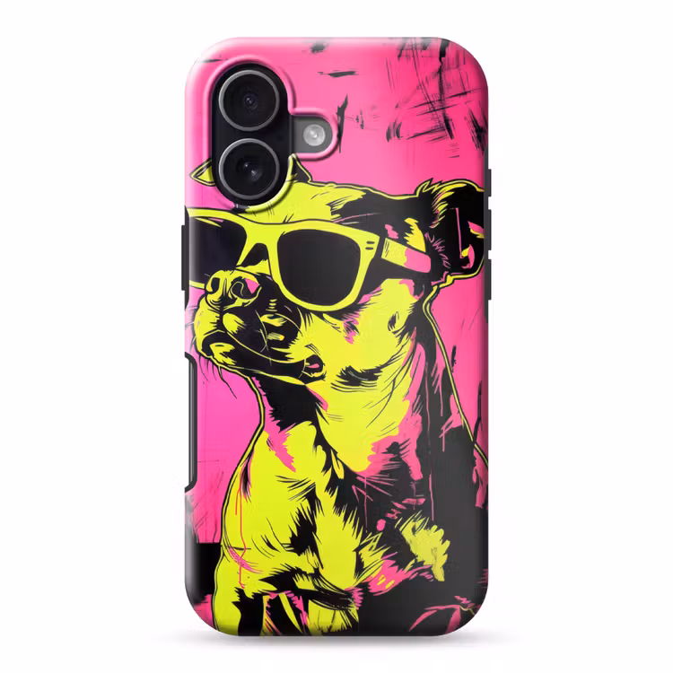 Hond - Zonnebril - Roze - Art Toughcase MagSafe Apple iPhone 17 klein -3d