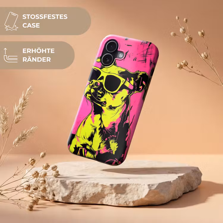 Hond - Zonnebril - Roze - Art Toughcase MagSafe Apple iPhone 17 klein -USP_RandenV_DE