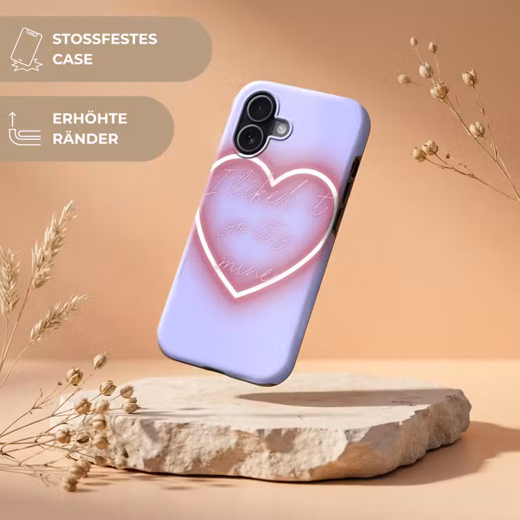 I liked it so it's mine - Neon hart - Paars Toughcase MagSafe Apple iPhone 17 klein -USP_RandenV_DE