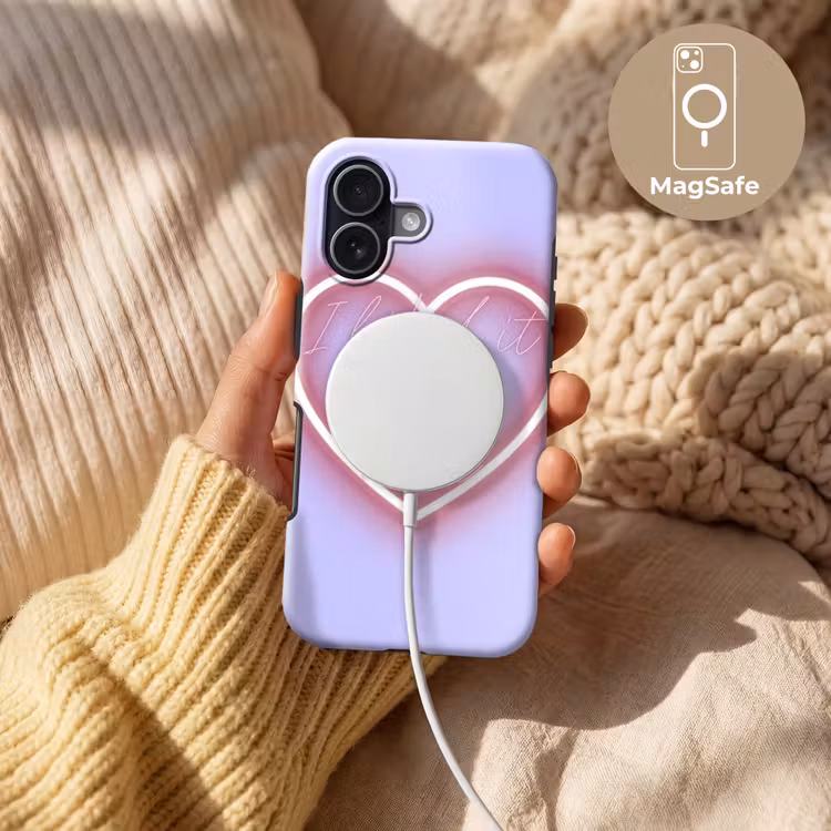 I liked it so it's mine - Neon hart - Paars Toughcase MagSafe Apple iPhone 17 klein -USP_MagsafeV