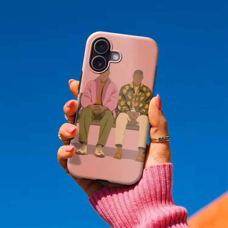 Illustratie - Bankje - Personen - Minimalistisch Toughcase MagSafe Apple iPhone 17 klein -Sfeer1V