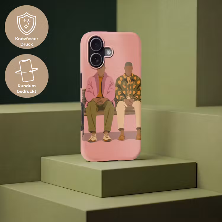 Illustratie - Bankje - Personen - Minimalistisch Toughcase MagSafe Apple iPhone 17 klein -USP_PrintM_DE