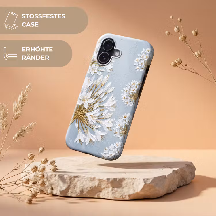 Illustratie - Bloemen - Blauw Toughcase MagSafe Apple iPhone 17 klein -USP_RandenV_DE