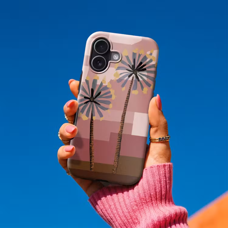 Illustratie - Bloemen - Vlakken - Abstract Toughcase MagSafe Apple iPhone 17 klein -Sfeer1V