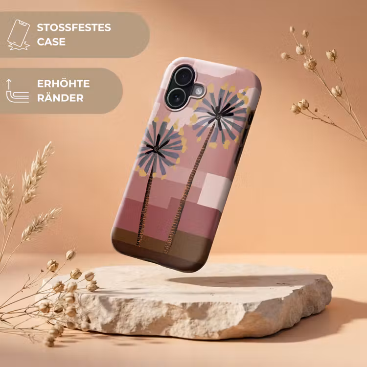 Illustratie - Bloemen - Vlakken - Abstract Toughcase MagSafe Apple iPhone 17 klein -USP_RandenV_DE