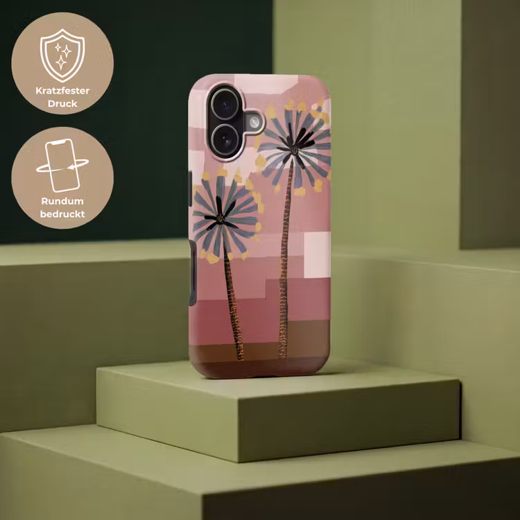 Illustratie - Bloemen - Vlakken - Abstract Toughcase MagSafe Apple iPhone 17 klein -USP_PrintM_DE