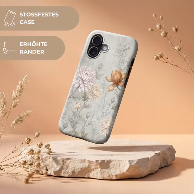Illustratie - Bloemen - Groen Toughcase MagSafe Apple iPhone 17 klein -USP_RandenV_DE