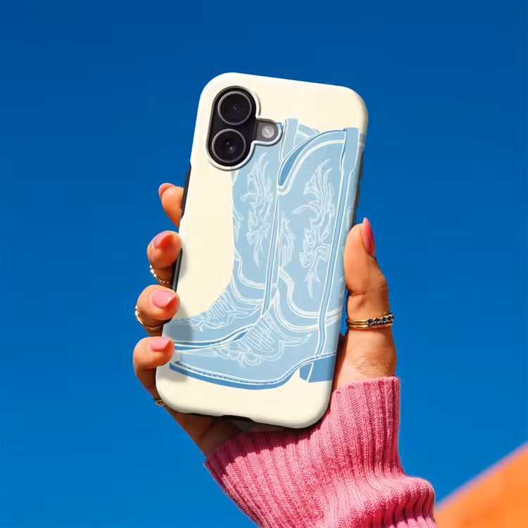 Illustratie - Cowboylaarzen - Patroon Toughcase MagSafe Apple iPhone 17 klein -Sfeer1V
