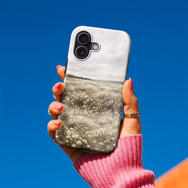 Illustratie - Landschap - Wit Toughcase MagSafe Apple iPhone 17 klein -Sfeer1V