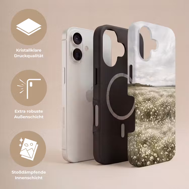 Illustratie - Landschap - Wit Toughcase MagSafe Apple iPhone 17 klein -USP_Lagen_DE