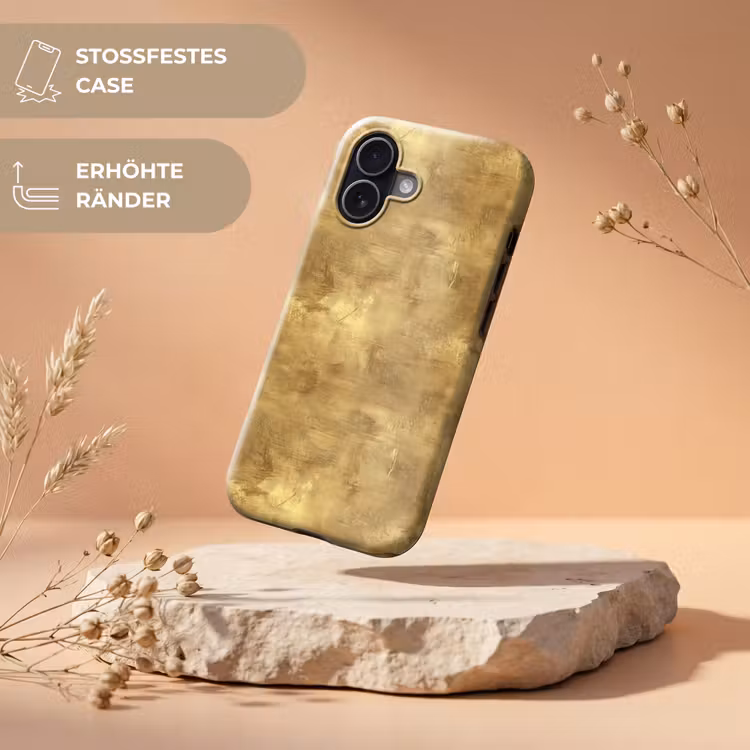 Industrieel - Textuur - Goud Toughcase MagSafe Apple iPhone 17 klein 1017 -USP_RandenV_DE