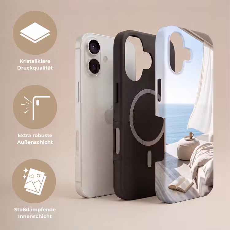 Interieur - Zeezicht - Modern - Rust - Beige Toughcase MagSafe Apple iPhone 17 klein -USP_Lagen_DE