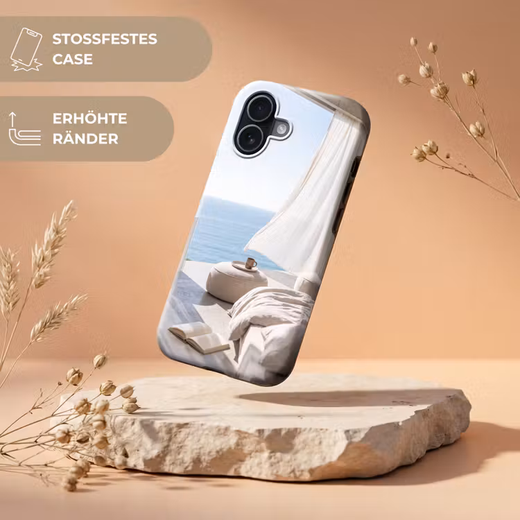 Interieur - Zeezicht - Modern - Rust - Beige Toughcase MagSafe Apple iPhone 17 klein -USP_RandenV_DE