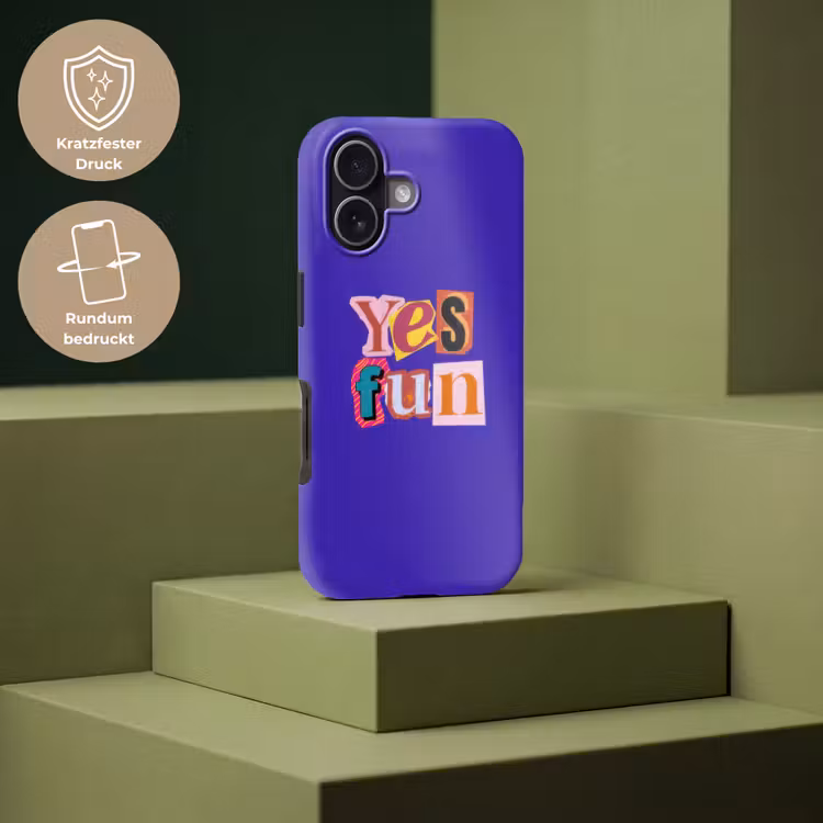 Yes fun - Kleurrijk - Collage-stijl Toughcase MagSafe Apple iPhone 17 klein -USP_PrintM_DE