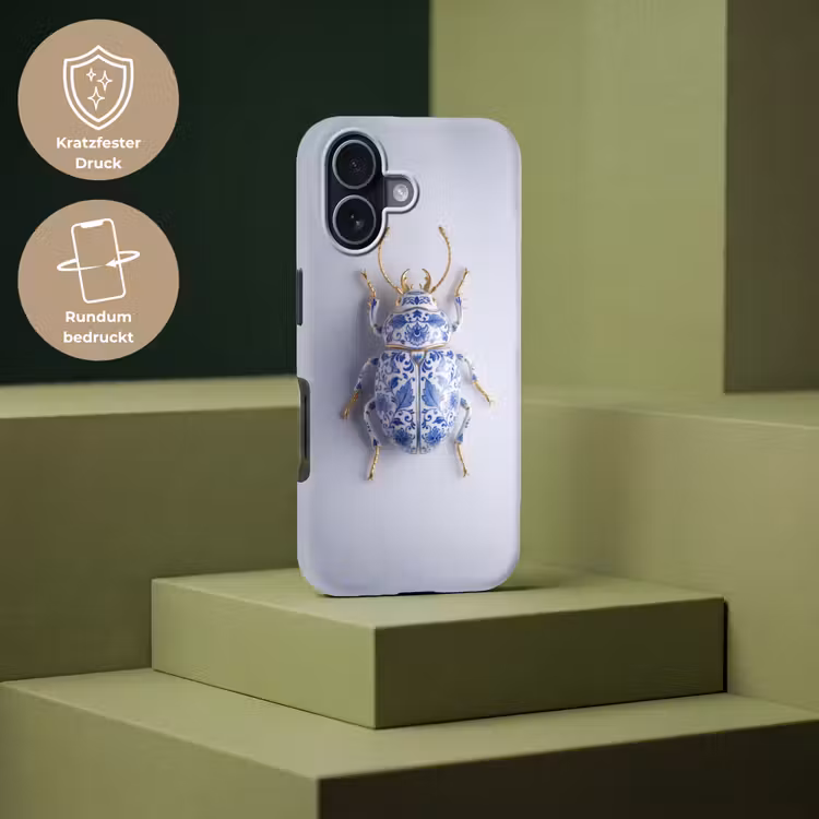 Kever - Delfts - Blauw - Goud Toughcase MagSafe Apple iPhone 17 klein -USP_PrintM_DE