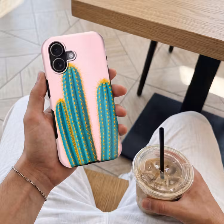 Cactussen - Modern - Pastel Toughcase MagSafe Apple iPhone 17 klein -Sfeer1M