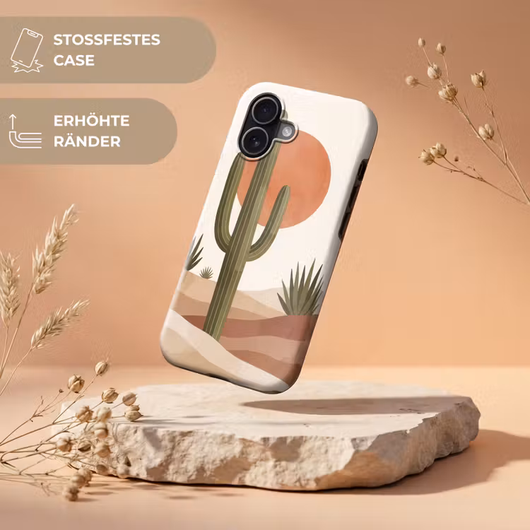 Cactus - Duinen - Modern - Landschap - Groen Toughcase MagSafe Apple iPhone 17 klein -USP_RandenV_DE