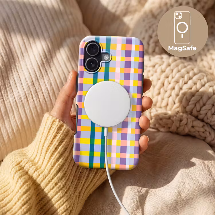 Ruit - Patroon - Kleurrijk Toughcase MagSafe Apple iPhone 17 klein 1017 -USP_MagsafeV