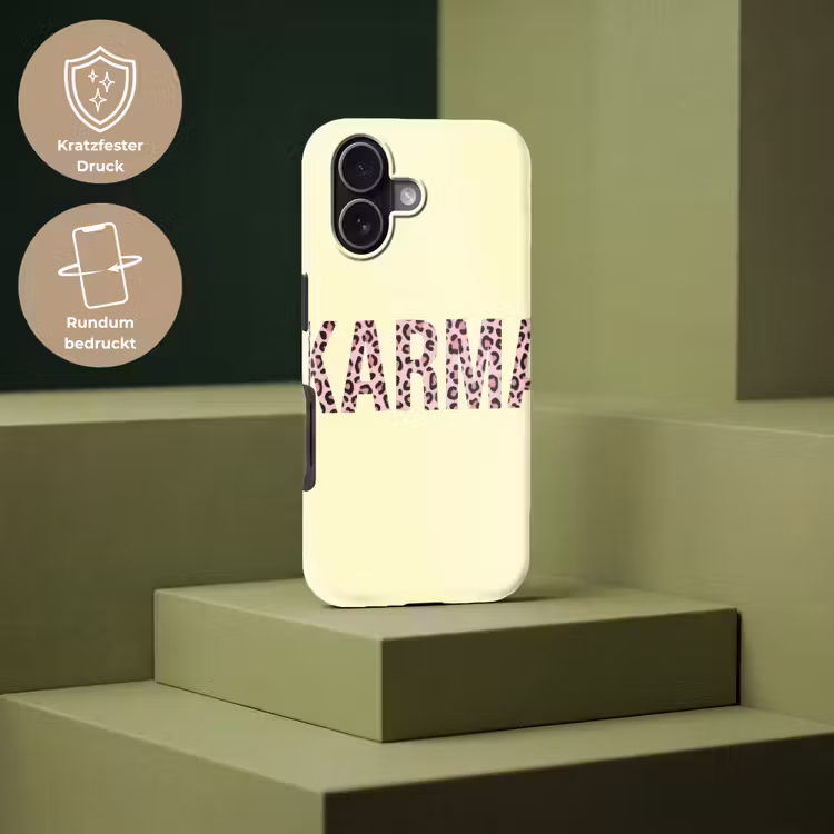 Karma - Luipaardprint - Geel Toughcase MagSafe Apple iPhone 17 klein -USP_PrintM_DE
