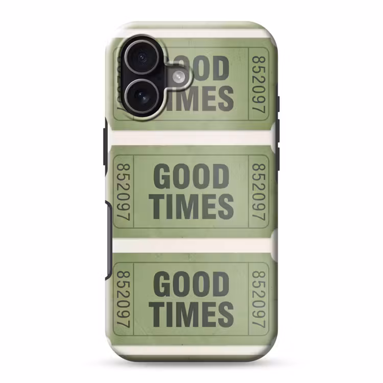 Kaartje - Vintage - Groen - Evenement - Collectie Toughcase MagSafe Apple iPhone 17 klein -3d
