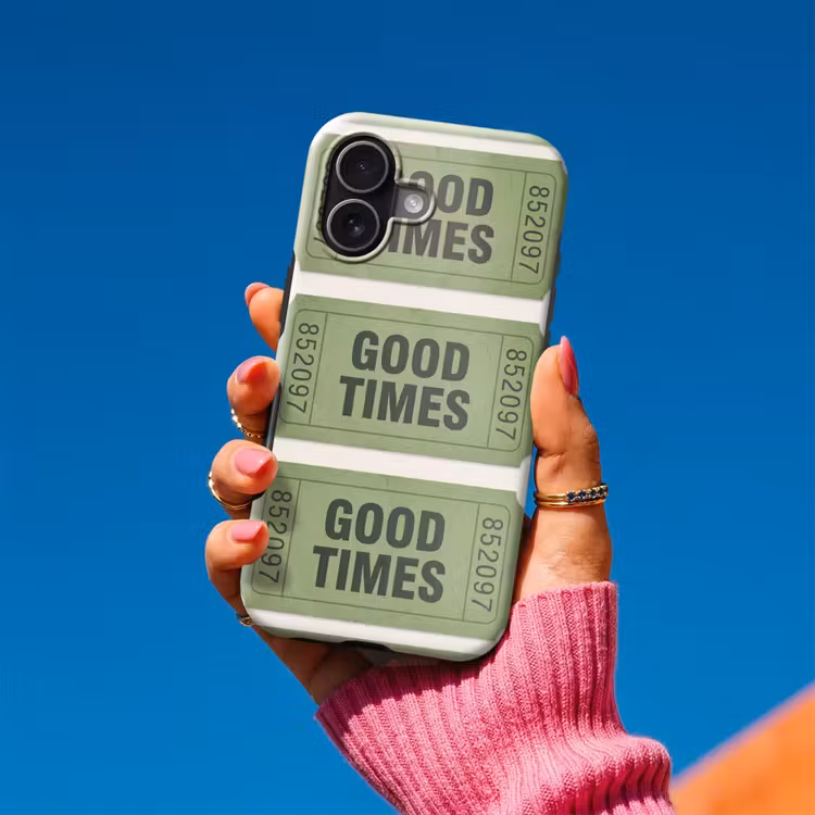 Kaartje - Vintage - Groen - Evenement - Collectie Toughcase MagSafe Apple iPhone 17 klein -Sfeer1V