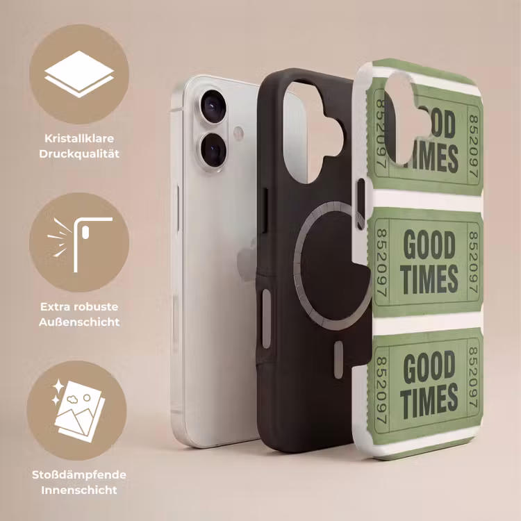 Kaartje - Vintage - Groen - Evenement - Collectie Toughcase MagSafe Apple iPhone 17 klein -USP_Lagen_DE